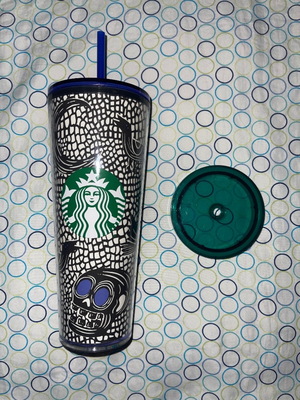 Starbucks 2020 GITD Skulls & Crows, Halloween Exclusive 24 oz